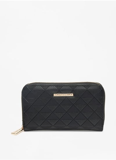 اشتري Women Textured Zip Around Wallet في الامارات