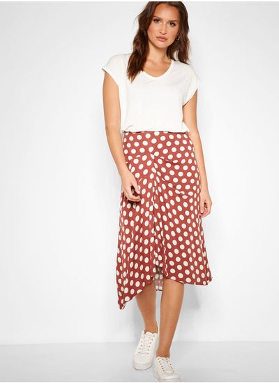 Buy Polka Dot Ruched Skirt in UAE