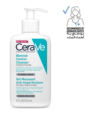 Buy Blemish Control Cleanser For Blemish Prone Skin with 2% Salicylic Acid, Niacinamide and Ceramides 236ml in UAE