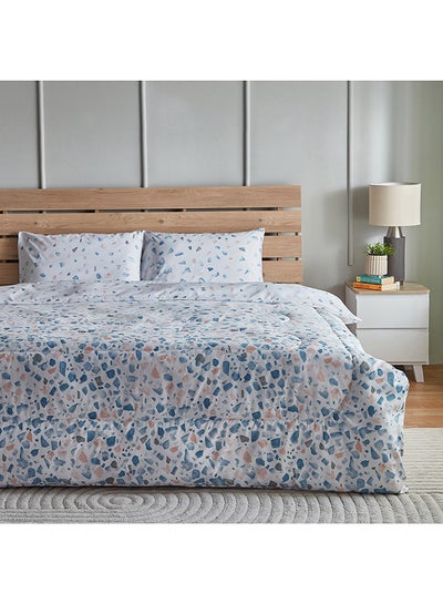 Buy Ontario Kai 3-Piece Printed Microfibre King Comforter Set 220 x 240 cm in UAE