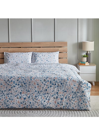 اشتري Ontario Kai 3-Piece Printed Microfibre King Comforter Set 220 x 240 cm في الامارات