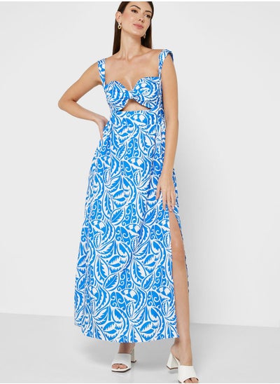 Buy Strappy Printed Dress in Saudi Arabia