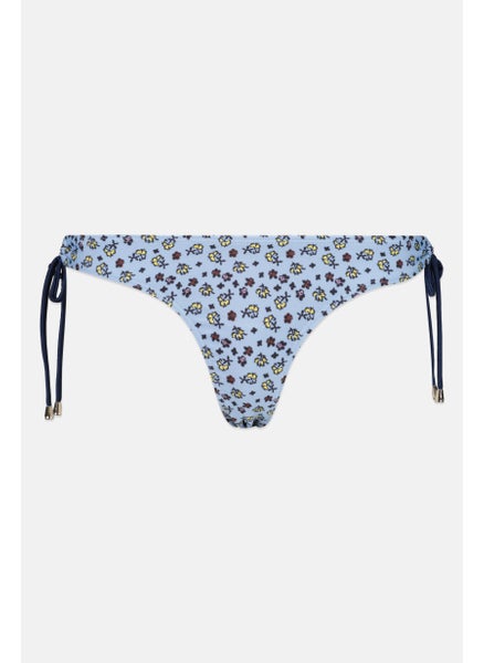 Buy Women Allover Print Bikini Bottom, Blue Combo in UAE