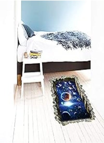 اشتري Planet 3D creative wall sticker bedroom background decoration wallpaper في مصر