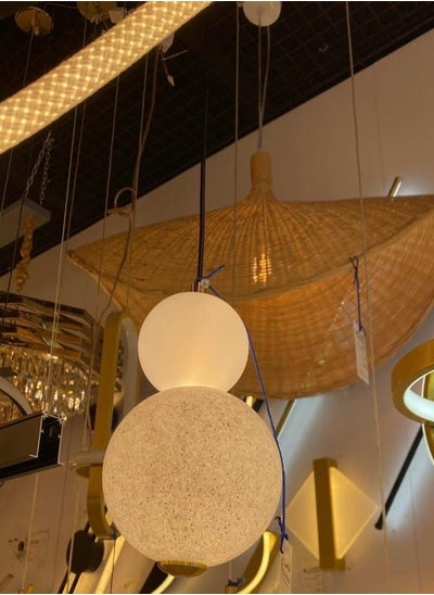 Buy Modern ceiling chandelier in the shape of a core, with three lights, 12 watts, size 25 cm in Saudi Arabia