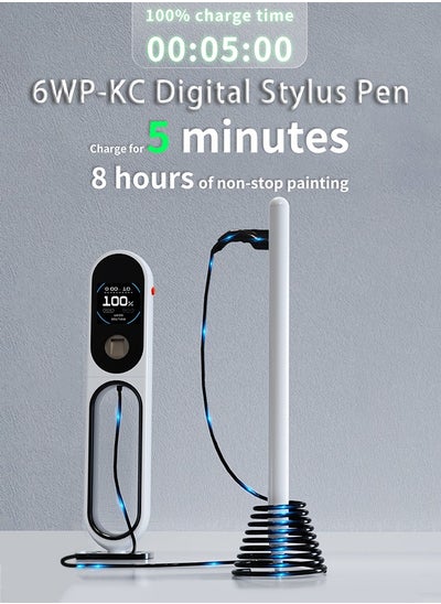 Buy Active Digital Stylus Pen Pencil iPad Pen with Fast Charging & Palm Rejection for Apple iPad 2018 and Later White in Saudi Arabia