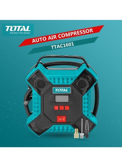 اشتري ضاغط هواء أوتوماتيكي عالي الجودة T0TAL DC12V 160 PSI مزود بضوء LED - TTAC1601 في السعودية