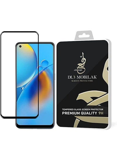 Buy 5D Full Screen Protector By Dl3 Mobilak For Oppo A54 - Black in Egypt