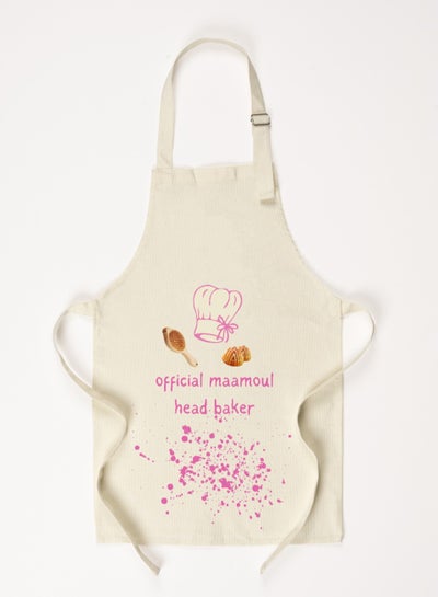 Buy HILALFUL Official maamoul head baker - Pink Print Apron| 100% Cotton | Suitabe for Kids and Children | Perfect Ramadan & Eid Gift for Young Kids and Children in UAE