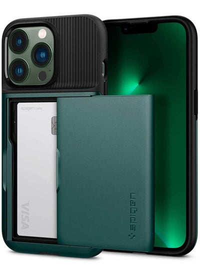 Buy Slim Armor CS Case Cover for iPhone 13 Pro MAX - Midnight Green in UAE