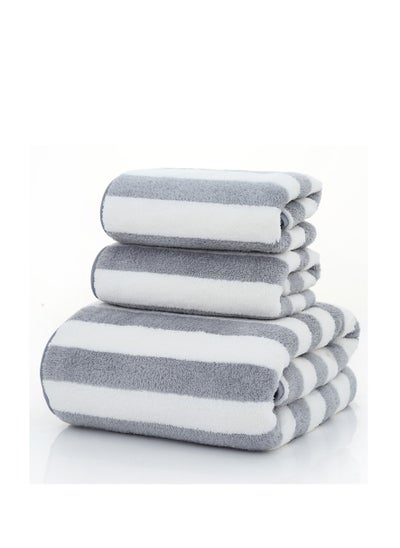 Buy Three Piece Set Of Soft Bath Towels And Towel in Saudi Arabia