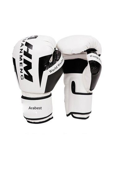 Buy Boxing Gloves - 6oz 8oz 10oz 12oz - Vegan Leather Gloves for Training Sparring with Waterproof Lining - Breathable Mesh - Hand Protection in UAE