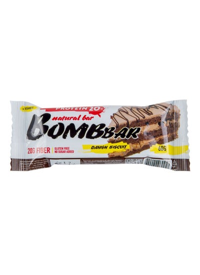 اشتري Bombbar Protein Bar Danish Biscuit 60g في الامارات