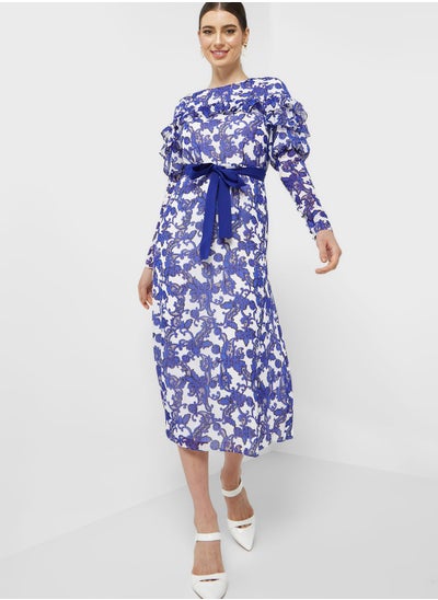 Buy Jacquard Paisley Midi Dress in Saudi Arabia