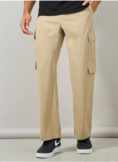 Buy Relaxed Fit Cargo Pocket Detail Pants in Saudi Arabia