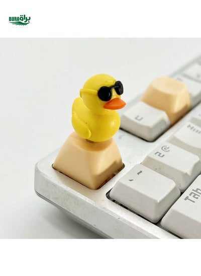 اشتري 1pc keycap keycap duckable الصفراء مصنوعة من راتنج ABS لزينة لوحات المفاتيح الميكانيكية عبر المحور في الامارات