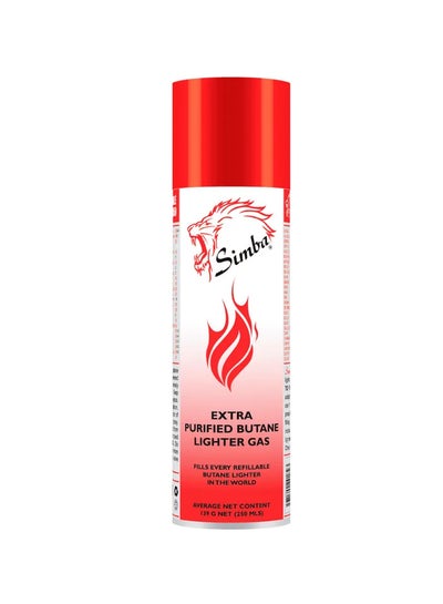Simba Extra Purified Butane Lighter Gas Refill with Multi Nozzle 250ML ...