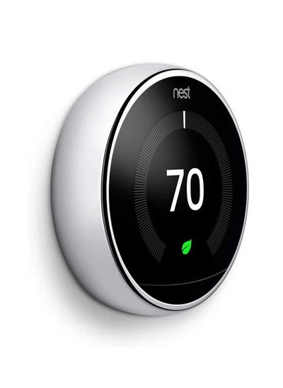 Buy Nest 3rd Generation learning programmable Thermostat Polished Steel - T3019US in UAE