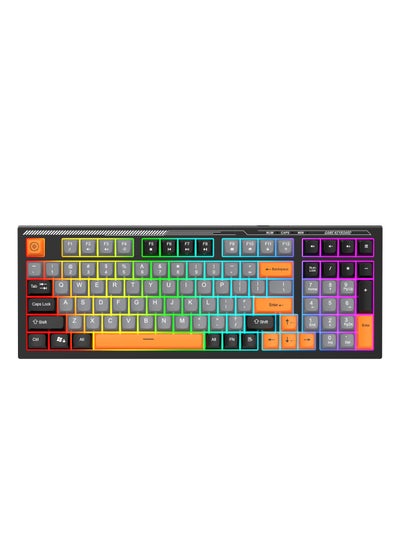 Buy VK98 wired keyboard RGB rainbow backlight 98-key gaming keyboard 3 color custom keyboard office silent keyboard in Saudi Arabia