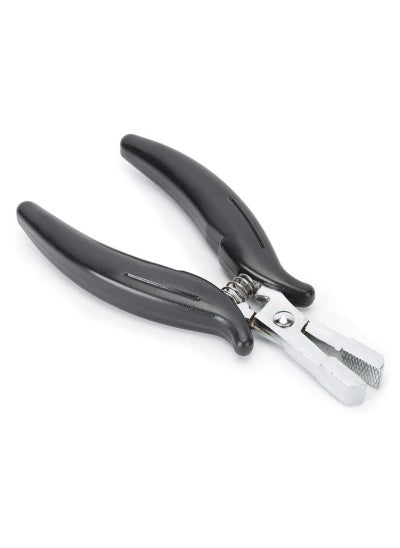 Buy Fusion Bond Crusher Pliers for Micro Nano Ring Hair Extensions (Black D-Shape) in UAE