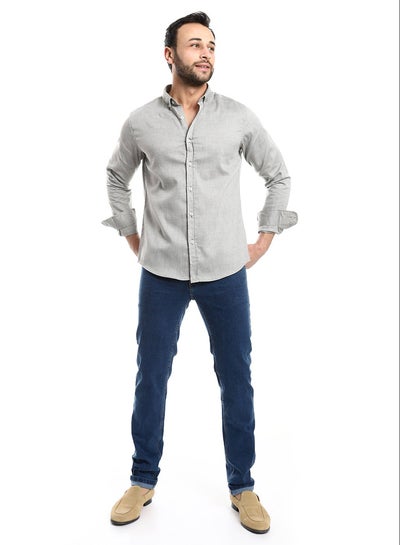 Buy Casual Heather Olive Long Sleeves Shirt_Heather Olive in Egypt