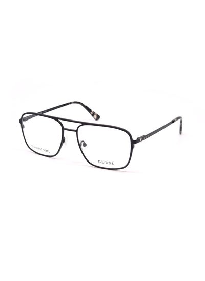 Buy GUESS GU50065 002 55 Matte Black Eyeglass in UAE