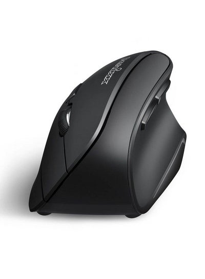 Buy Perimice804 Bluetooth Vertical Mouse Bluetooth Connection For Windows And Android System Works Without Usb Receiver Black in Saudi Arabia