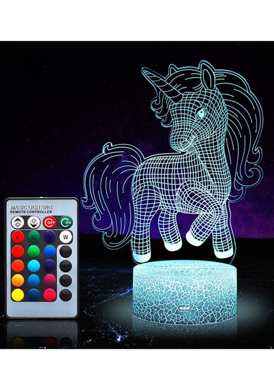 Buy Unicorn Multicolor Night Light for Kids  Unicorn Toys for Girl  16 Colours Changing Night Lamp with Remote Control in UAE