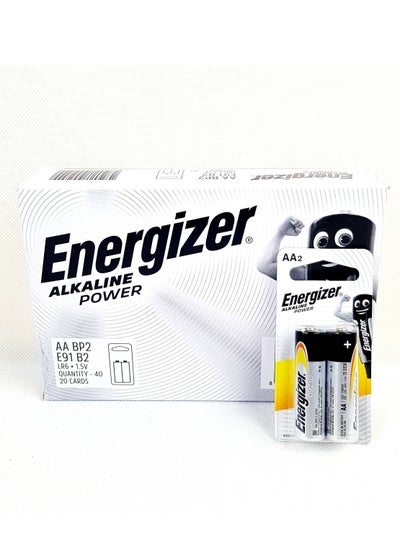 Buy 40-Piece AA Alkaline Size Battery in UAE