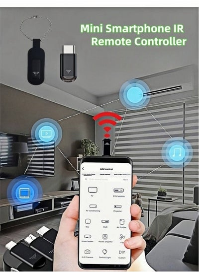 Buy Universal Smartphone IR Remote – Type-C Adapter for TV, AC, and Smart Devices in Saudi Arabia