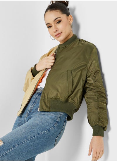 Buy Colorblock Bomber Jacket in UAE