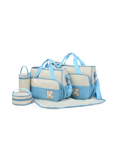 اشتري Five-piece set of mother and baby mummy bag large-capacity multi-functional mother waiting for delivery baby bag going out one shoulder Messenger diaper bag في الامارات