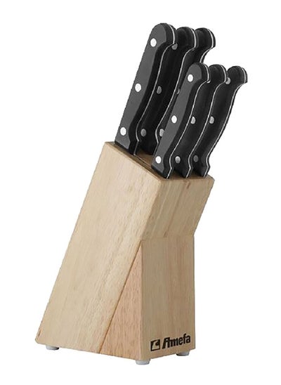 Buy Safe Storage Ideal Addition Holding 6 Stratus Knife Block with Sturdy Handles Beige R26600BX06K32 in Saudi Arabia