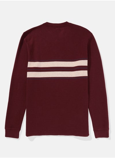 Buy AE Long-Sleeve Striped Thermal T-Shirt in Egypt