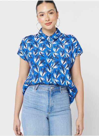 Buy Printed Button Down Shirt in UAE