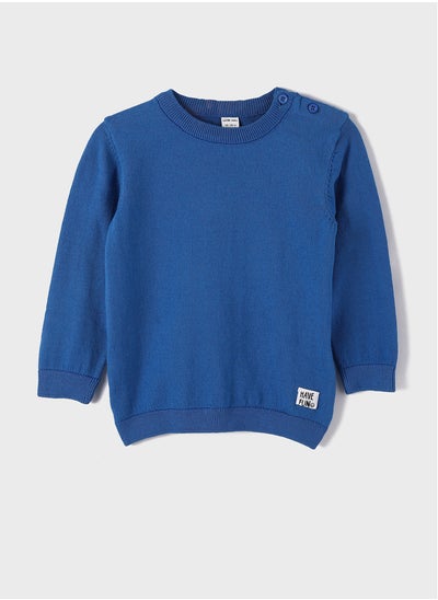 اشتري Crew Neck Long Sleeved Baby Boy Sweater في مصر