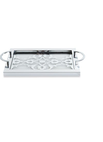 اشتري Christina Tray, Silver - 47.5x46.5 cm في الامارات