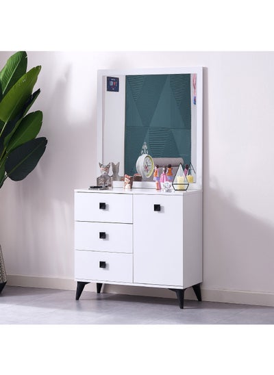 اشتري Star 2-Piece 3-Drawer Single Door Dresser with Mirror Set 40 x 86 x 90 cm في السعودية