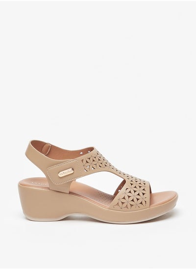 اشتري Women Lazer Cut Comfort Sandal With Back Strap في السعودية