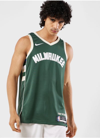 Buy Milwaukee Bucks Dri-Fit Swingman Jersey in UAE