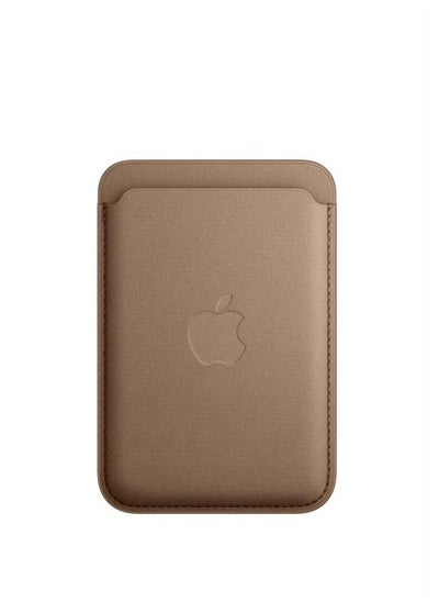 اشتري Apple iPhone FineWoven Wallet with MagSafe - Taupe Brown في السعودية