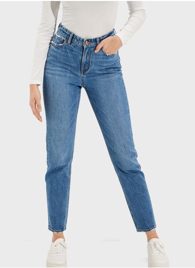 Buy High Waist Mom Jeans in UAE