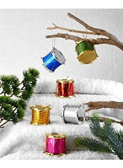 Buy Colorful Christmas Tree Decoration Mini Drums Hangings in Egypt