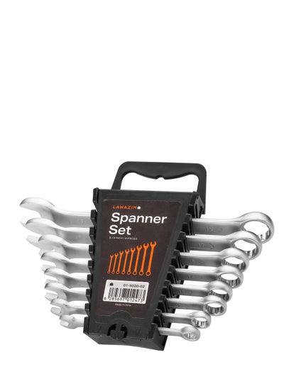 Buy 8-Piece Combination Spanner Set 8-19inch in Saudi Arabia