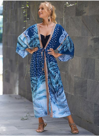 اشتري Beach Printed Robe Sunscreen Cover في الامارات