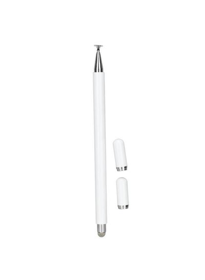 Buy Stylus Pens 2 in 1 Accurate Control Aluminium Alloy High Durability Smart Touch PenWhite in Saudi Arabia