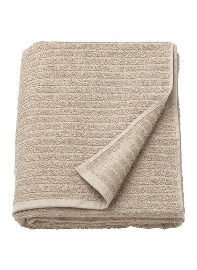 Buy Bath Sheet Light Beige 100X150 Cm in Saudi Arabia