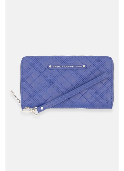 اشتري Women Zip Around Wrist Wallet 11 H x 20 L x 2 W cm, Blue في الامارات