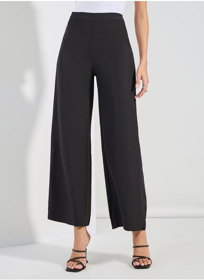 Buy Wide Leg Tailored Full Length Pants in Saudi Arabia