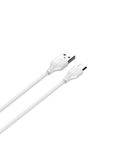 Buy LS542 Fast Charging Data Cable Micro To USB-A, 2M Length - White in Egypt